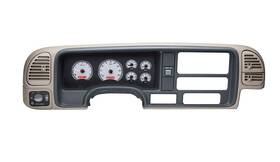 Dakota Digital Vhx-95c-pu-s-r 95-98 Chevy Gmc Truck 95-00 Suv Gauges Silver/red