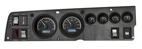 Vhx68dchgkw Dakota Digital 1968-70 Mopar B Body Vhx Instruments Black Alloy With White Display