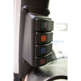 Kj71055bk Daystar A-pillar Switch Panel 2007-2016 Jeep Wrangler Jk 4 20amp/3-p