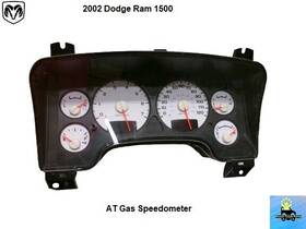 56045618ah Dodge 56045618ab 2002 Ram Has Auto Gas Speedometer Gauge Instrument Cluster