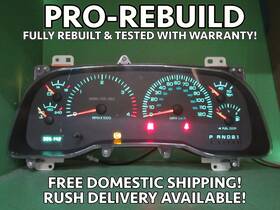 56045784aa Dodge 02 Ram Cummins Diesel Instrument Gauge Cluster Speedo Tach 305k Tested 071