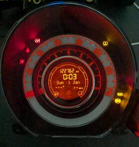 Fiat 5kx99jxwaa 2013 500 Instrument Cluster - Manual Trans Oem Part#