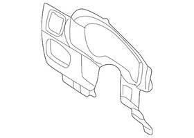 1l2z-78044d70-aaa Ford Genuine Cluster Trim