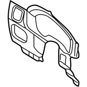 1l2z-78044d70-bab Ford Genuine Cluster Trim