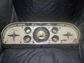 2702446 Ford 1957-60 F100 Truck Tractor Instrument Cluster Gauge Dash Panel Bezel Speed