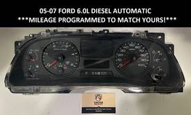 5c3t-10849-gd Ford 05-07 F450 F550 6.0l Odometer Instrument Gauge Cluster Panel Miles Programmed