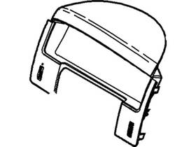 8l8z-78044d70-ac Ford Genuine Cluster Bezel