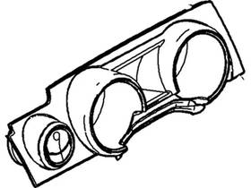 8r3z-63044d70-ha Ford Genuine Cluster Bezel