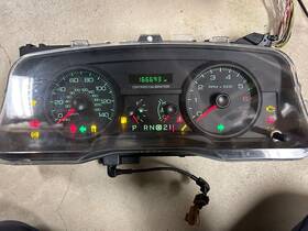 9w7310849ca Ford Rebuilt Reman 2007-2011 Crown Victoria Dashboard Instrument Cluster 166k