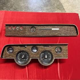 C7wb-65044 Ford 1967 Mercury Cougar Xr7 Tach Dash Gauge Cluster Panel Woodgrain Interior Vtg Oem
