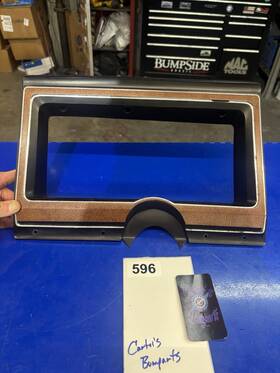 E3uf-10838-aa Ford 75-91 Econoline E150 E250 E350 Woodgrain Instrument Cluster Bezel Surround