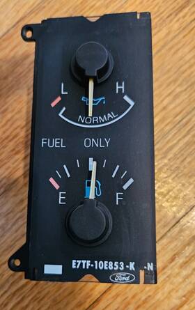 E7tf-10e853-k-n Ford E7tf-10e853-fa Oem 1987 F250 F350 6.9 International Diesel Fuel Gauge
