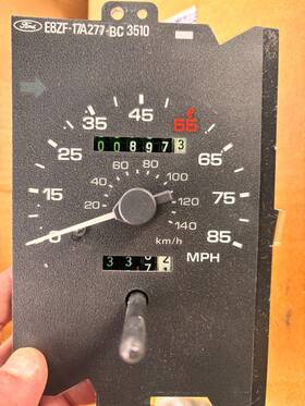 E8zf-17a277-bc Ford 1988-89 Mustang Oem 85 Mph Speedometer Gauge Cluster