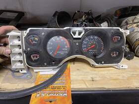 F2le-6884-bg Ford 1984 1985 1986 Svo Mustang Instrument Speedometer Gauge Cluster Oem Boost