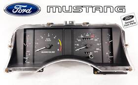 F3zf-10c956-ba Ford 90-93 Mustang 4 Cyl 2.3 Oem - 85 Mph Speedometer Instrument Cluster Gauge