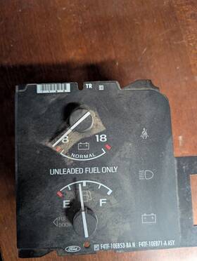 F4tf-10e871-a Ford 92-96 F-150 F250 Bronco E-series Fuel Gauge /battery Volt