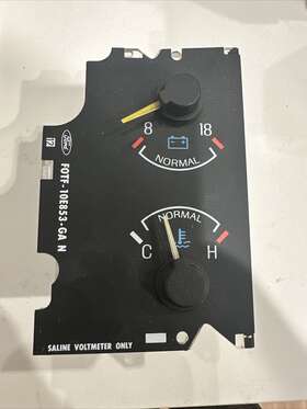 Fotf-10e853-ga Ford 1987-1991 Voltage And Temperature Gauge Oem F150 F250 Bronco N