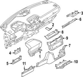Nz6z-26044d70-ab Ford Genuine Cluster Bezel