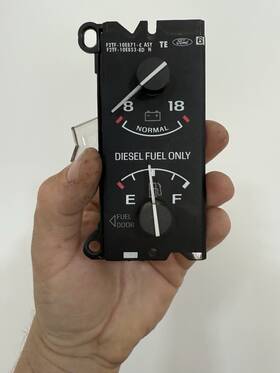 F2tf-10e871-c Ford Oem 92-97 F-250 F350 Pickup Instrument Cluster Turbo Diesel Fuel And Volt Gauge