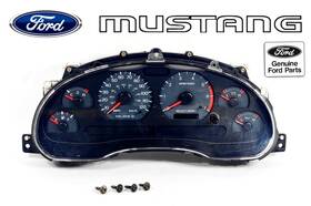 Vp2r3f-104855-aa Ford 1999-2004 Mustang V6 3.8l Speedometer Gauge Instrument Cluster 120 Mph