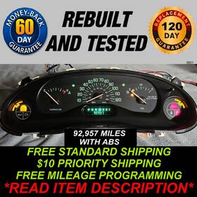 10319943 General Motors 1999-2005 Buick Century Gauge Cluster