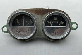 1508131 General Motors 1956 1957 Chevrolet Corvette Battery And Oil Pressure Dash Gauge Cluster Housing 1508131 General Motors 1956 1957 Chevrolet Corvette Battery And Oil Pressure Dash Gauge Cluster Housing
