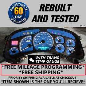 16264865 General Motors 2000-2002 Silverado Sierra Tahoe Suburban Yukon Avalanche Gauge Cluster