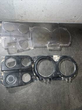 6497473-3 General Motors 73-80 Chevy Gmc Squarebody Instrument Cluster Lens With Plastic Oem Gm