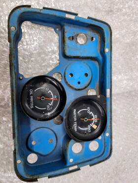 8992298 General Motors 75-76 C3 Corvette Center Console Instrument Gauge Cluster Housing Water Temp Oem