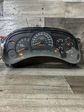50h1jff06066dfxx Gm 2003 - 2006 Silverado Sierra Tahoe Suburban Gauge Cluster Speedometer 154 053