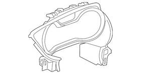 84015827 Gm Genuine Jet Black Instrument Panel Cluster Trim Plate