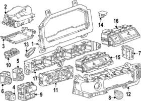 85766102 Gm Genuine Instrument Cluster