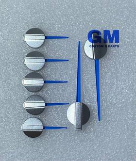 Gm99-blkblu Gm Customs Speedo Gauge Cluster Needle Pointer Set For 1999 To 2002 7 Pc Blue Black New
