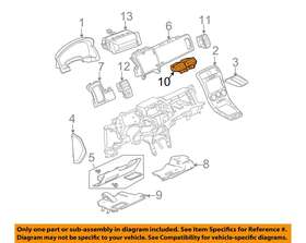 25867493 Gm Oem Chevrolet Equinox Dash A/c Ac Heater-vent Air Outlet Louvre