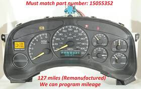 15055352 Gmc 00-02 Silverado Tahoe Sierra Yukon Instument Panel Cluster Speedometer 15055352 Gmc 00-02 Silverado Tahoe Sierra Yukon Instument Panel Cluster Speedometer