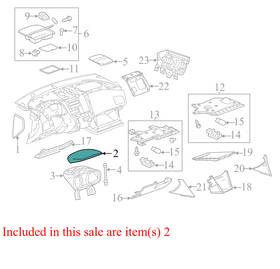 85153476 Gmc 2010-2017 Terrain Instrument Cluster Housing Cover Used Oem