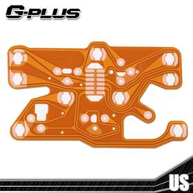 Gpl55322 Gplusmotor Fit For 1977-1982 Corvette C3 Gauge Cluster Orange Printed Circuit Board