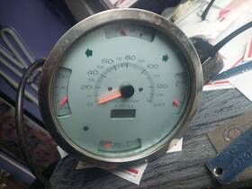 257.fd1s50 Haneline 1950 Ford Speedometer Cluster All In One Oil Gas Temp Pressure 49