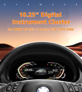 Hizpo Hybme39 10.25 Inch Lcd Speedometer Cluster Linux Instrument Dashboard For Bmw 5er E39 X5 E53