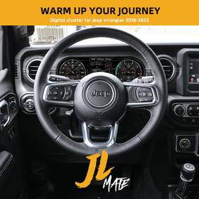 Jpwrg02 Hizpo Car Digital Cluster Instrument Speedometer 12.3 Inch For Jeep Wrangler Jl 2018-2023