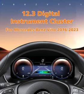 Ybada401cry1 Hizpo For Mercedes Benz Vito 2016-2023 Car Digital Speedometer Cluster Linux Carplay