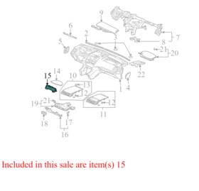 77202sdaa01za Honda 77202sdaaa010 2003-2007 Genuine Accord Instrument Cluster Bezel Used