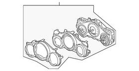 78100-scv-a11zb Honda Genuine Meter Assembly Combination G61l Green Slate