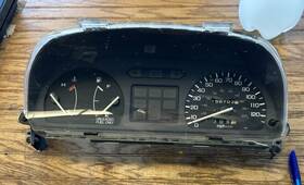 Hr-0114 Honda 90 91 Civic 2-door Gauge Cluster No Tach 156k Base Model Dx 4 Speed Manual