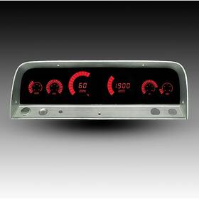Bg6002r Intellitronix 1964-66 Chevy/gmc Truck Digital Bar Gauge Cluster Red