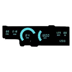 Dp1407t Intellitronix Corp - Direct Fit Led Digital Gauge Panel Teal