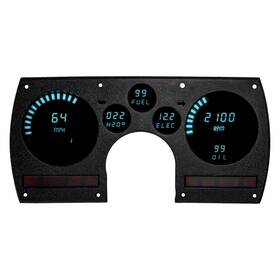 Dp4003t Intellitronix Corp - Direct Fit Led Digital Gauge Panel Teal