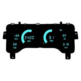 Dp6014t Intellitronix Corp - Direct Fit Led Digital Gauge Panel Teal