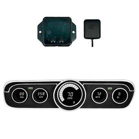 Dp7001w-s9020 Intellitronix Gauge Panel Mustang 65-66 White Led Direct Replacement With Gps/