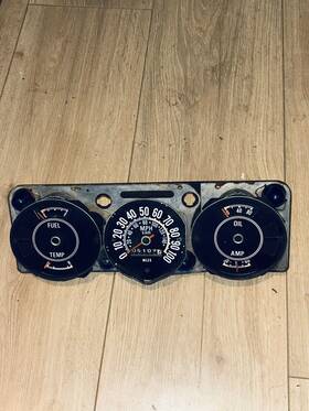 543pnw1 Jeep 1977 Station Wagon Speedometer Instrument Cluster Oem